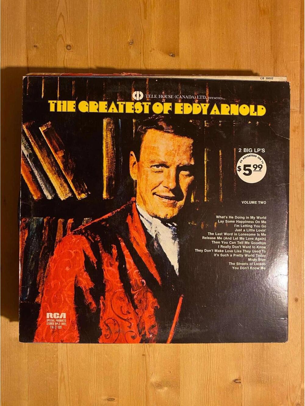 Eddy Arnold – The Greatest Of Eddy Arnold Vintage 33rpm VG+ AB28